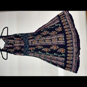 Bila Blue, Size Large Sleeveless Rayon Maxi Dress,